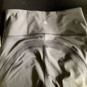 Lululemon gray/purplish mesh leggings